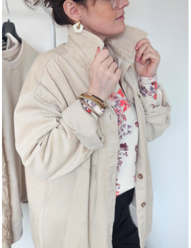 Sur-Chemise en velours